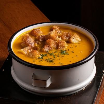 Crema de Zapallo con Tropezones