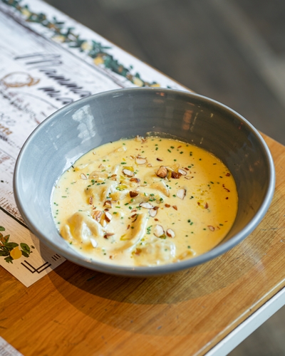Raviol di Zucca e Tartufo