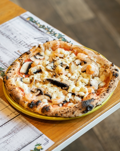 Gamberi e Funghi Napoletana