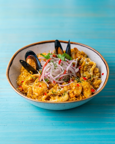 1/2 Arroz con Mariscos
