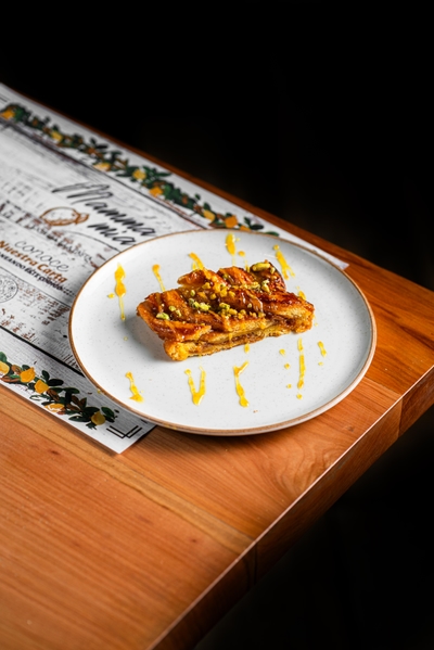 Trenza Dulce de Leche y Pistachos Porción