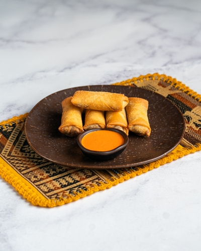 Lomo Saltado Spring Rolls