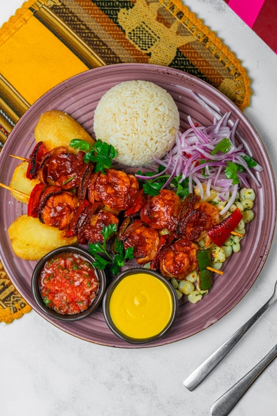 Anticuchones de Camarones