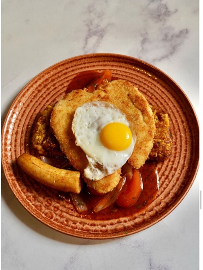 Tacu Tacu a lo Pobre de Pollo