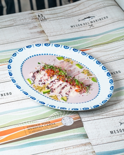 Tiradito de Pulpo y Reineta