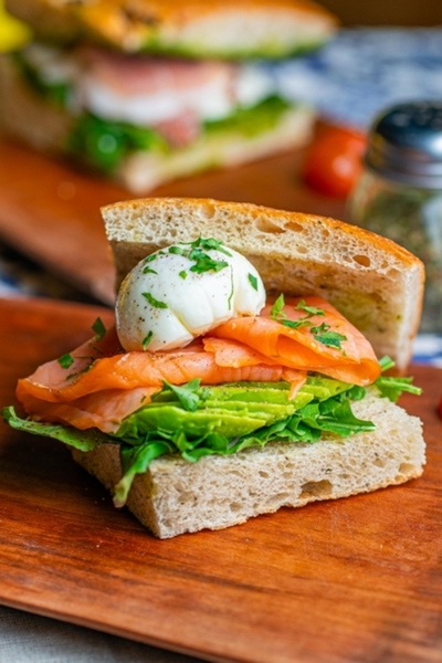 Focaccia Salmón Ahumado