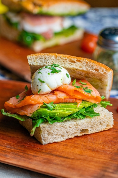 Focaccia Salmon Ahumado